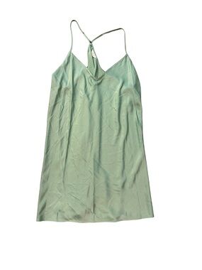 NWT State of Day by Macy’s Sage Green Satin Mini Slip Dress Oversized XXL